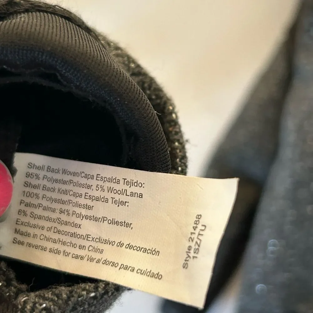 Elegant Black and Gray Women's Gloves